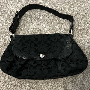Black Cloth Coach Purse